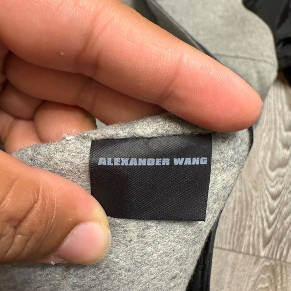 Alexander Wang Gray and Black Hooded Coat - Picture 12 of 13